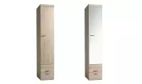 Armoire dressing 1 porte battante et tiroirs