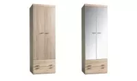 Armoire dressing 2 portes battantes et tiroirs