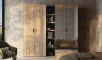 Armoire dressing 2 portes battantes