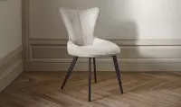 Chaise tissu avec pieds métal