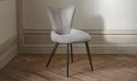 Chaise tissu avec pieds métal